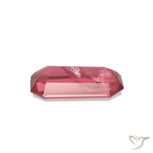 Espinélio Rosa Intenso Natural 0.83ct, Corte Esmeralda, VS-SI