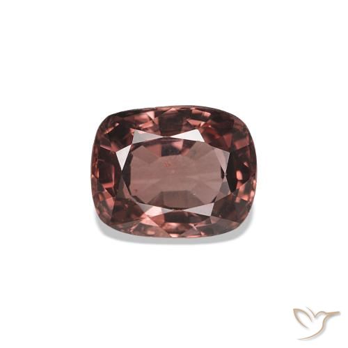 Espinélio Vermelho escuro Natural 1.11ct, Almofada cortada, VS