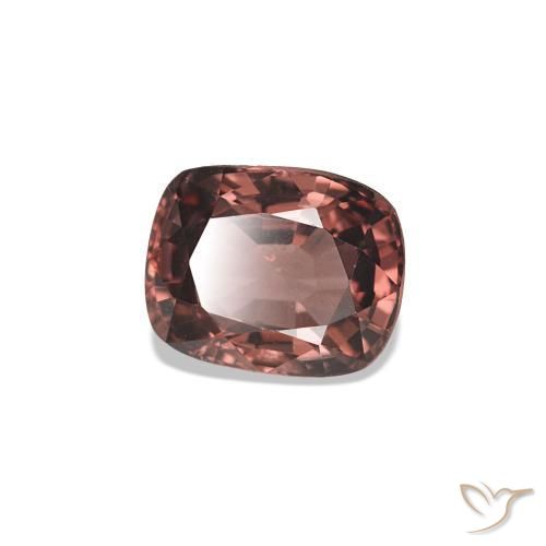 Espinélio Vermelho escuro Natural 1.11ct, Almofada cortada, VS