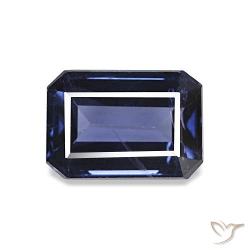 2.21ct Azul escuro Espinélio, Corte Esmeralda, VVS