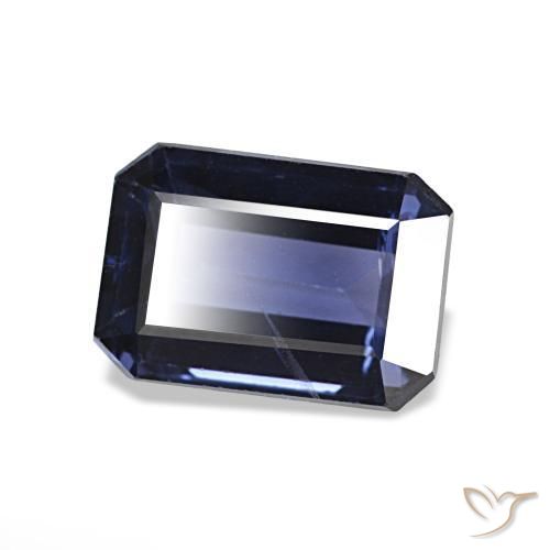 Espinélio Azul escuro Natural 2.21ct, Corte Esmeralda, VVS