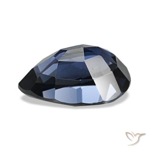 Espinélio Azul escuro Natural 2.11ct, Formato de pêra, VVS