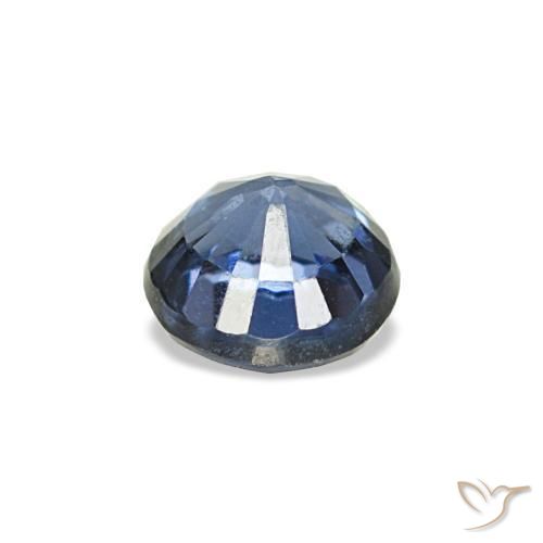 Espinélio Azul-marinho Natural 0.21ct, Corte Redondo, VS