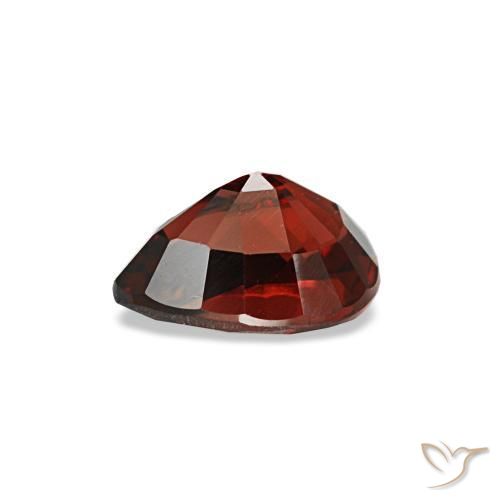 Espinélio Vermelho escuro Natural 0.59ct, Formato de pêra, VVS-VS
