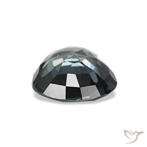 Espinélio cinza natural 0,80ct, formato de coração, VVS