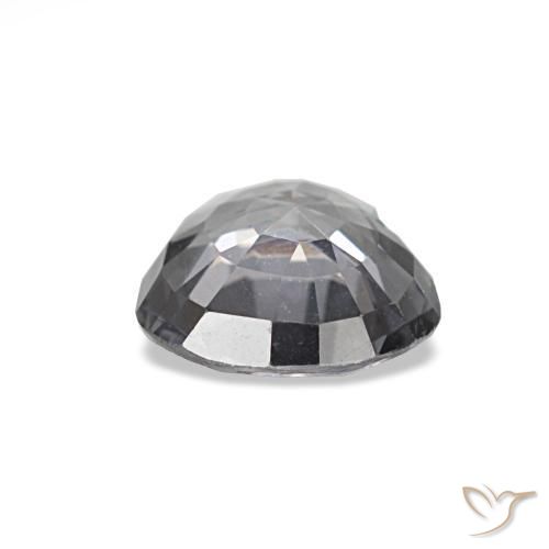 Espinélio cinza natural 0,70ct, formato de coração, VVS