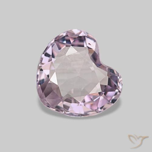 Espinélio rosa natural 0,75ct, formato de coração, VVS