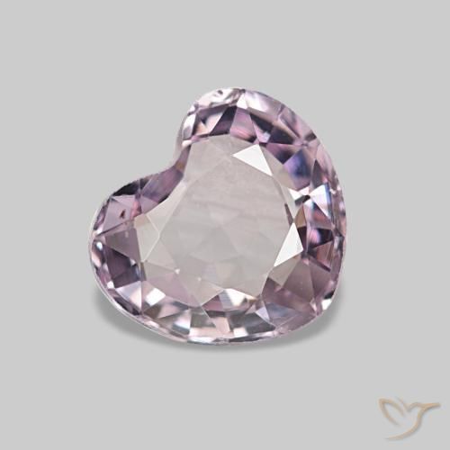 Espinélio rosa natural 0,75ct, formato de coração, VVS