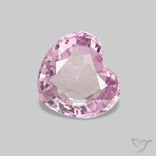 0.65ct rosa espinélio, coração, VS