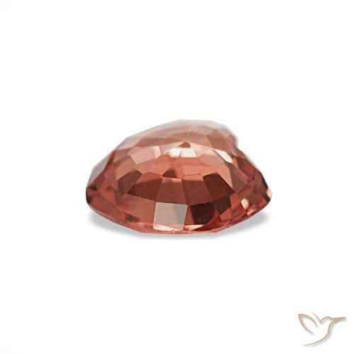Espinélio vermelho natural 0,54ct, formato de coração, VS