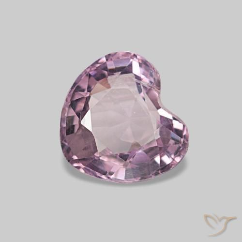 0.70ct rosa espinélio, coração, VS