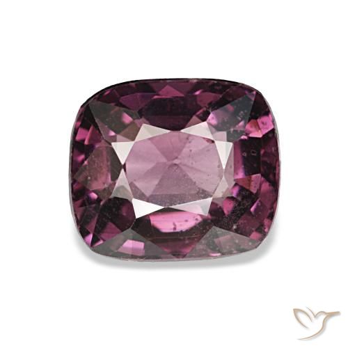 Espinélio roxo natural 1,28ct, almofada cortada, VVS-VS