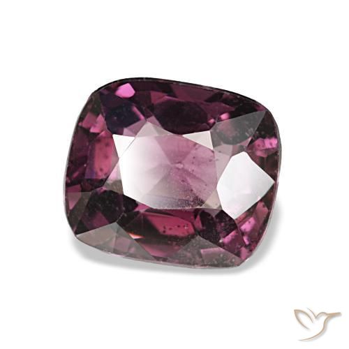 Espinélio roxo natural 1,28ct, almofada cortada, VVS-VS
