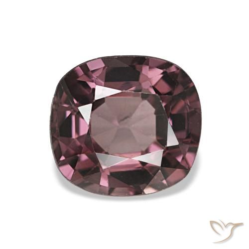 Espinélio roxo natural 1,06ct, almofada cortada, VVS-VS
