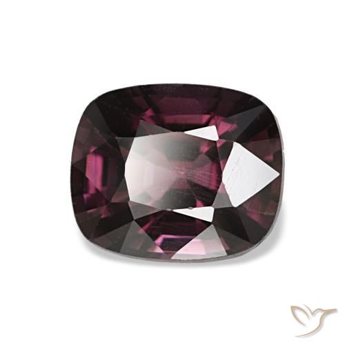 Espinélio roxo natural 1,49ct, almofada cortada, VVS-VS