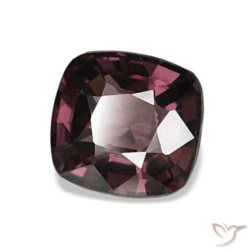 Espinélio roxo natural 1,54ct, almofada cortada, VVS-VS