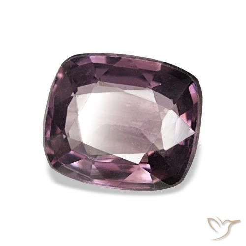 Espinélio roxo natural 1,37ct, almofada cortada, VVS-VS