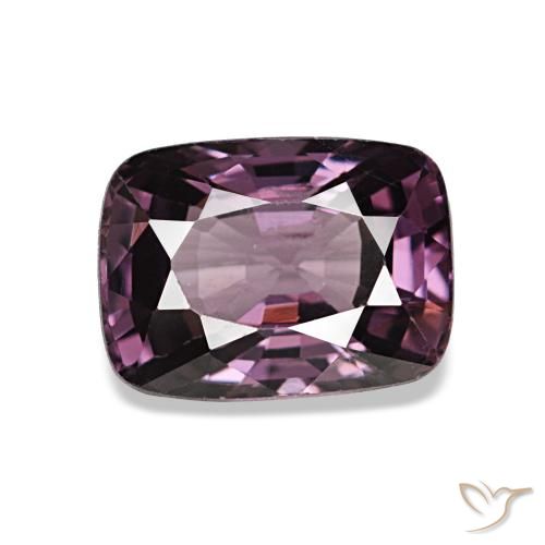 Espinélio roxo natural 1,38ct, almofada cortada, VVS-VS