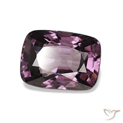 Espinélio roxo natural 1,38ct, almofada cortada, VVS-VS