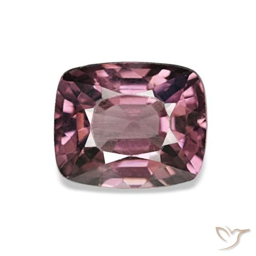 Espinélio roxo natural 1,13ct, almofada cortada, VVS-VS