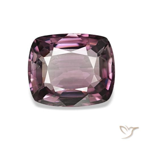 Espinélio roxo natural 1,54ct, almofada cortada, VVS-VS
