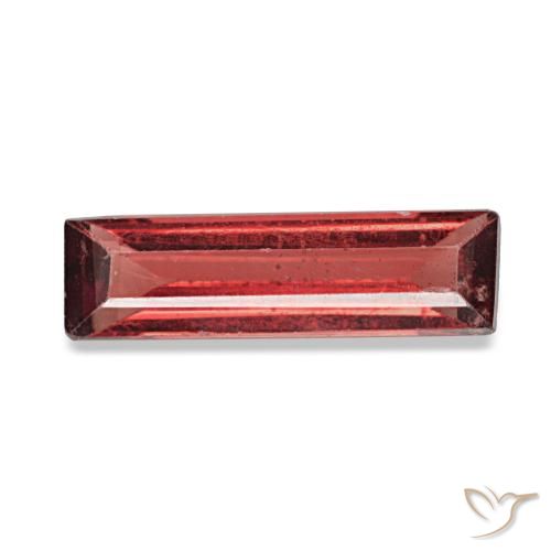 0.72ct vermelho espinélio, baguete, VVS-VS