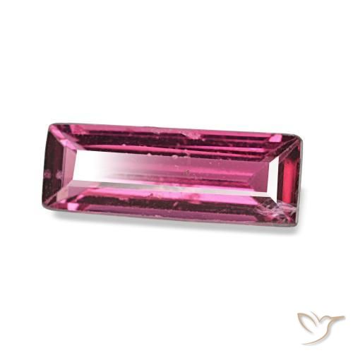 Espinélio roxo natural 0,60ct, baguete, VVS-VS