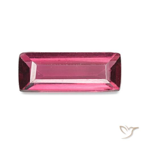 Espinélio roxo natural 0,51ct, baguete, VVS-VS