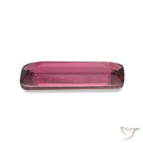 Espinélio roxo natural 0,51ct, baguete, VVS-VS