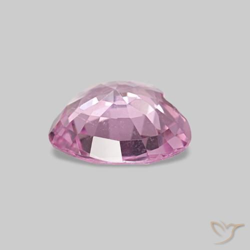 Espinélio rosa natural 0,65ct, formato de coração, VVS-VS