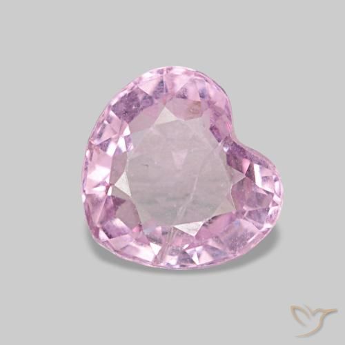 Espinélio roxo natural 0,92ct, formato de coração, VS-SI