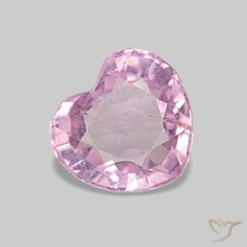 Espinélio roxo natural 0,92ct, formato de coração, VS-SI