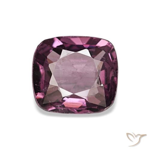 Espinélio roxo natural 0,95ct, almofada cortada, VVS-VS
