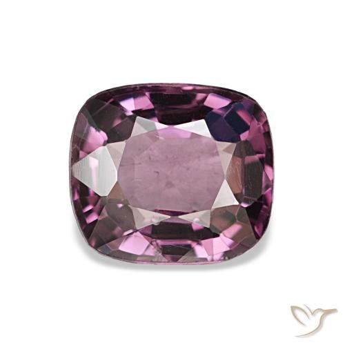 Espinélio roxo natural 1,06ct, almofada cortada, VVS-VS