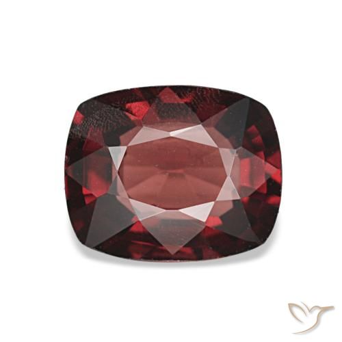 Espinélio vermelho natural 1,10ct, almofada cortada, VS