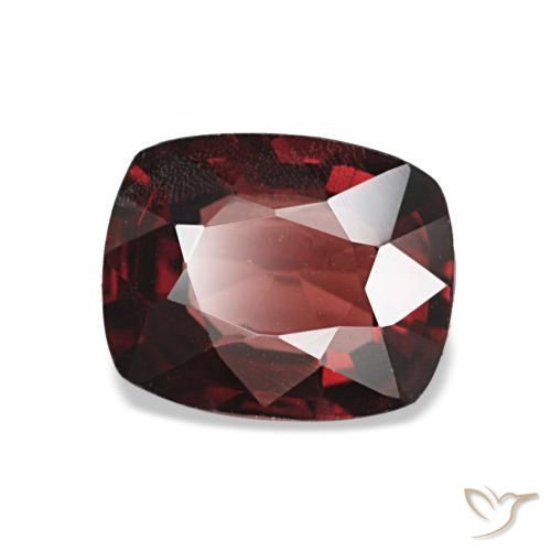 Espinélio vermelho natural 1,10ct, almofada cortada, VS