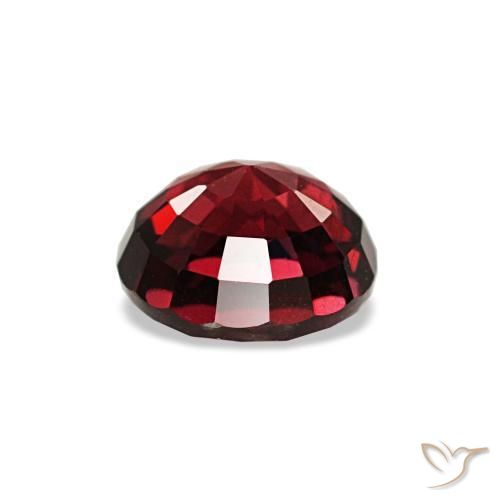 Espinélio vermelho natural 1,18ct, corte redondo, VVS-VS