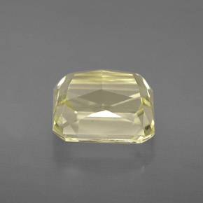 Espodumênio amarelo natural 5,34ct, corte esmeralda, VVS-VS