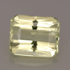 Spodumene Luz amarela Natural 6.20ct, Corte Esmeralda, VS