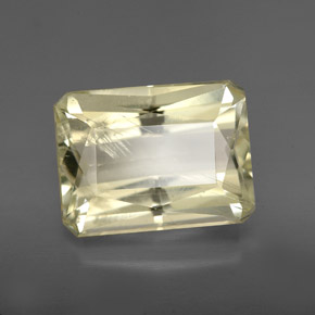 Spodumene Luz amarela Natural 6.86ct, Corte Esmeralda, VS-SI