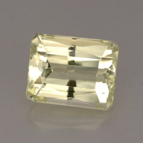 Spodumene Luz amarela Natural 4.83ct, Corte Esmeralda, VS