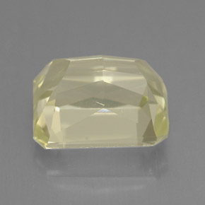 Espodumênio amarelo natural 5,79ct, corte esmeralda, VVS-VS