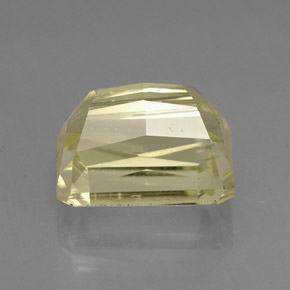 Espodumênio amarelo natural 5,03ct, corte esmeralda, VVS-VS