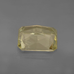 Espodumênio amarelo natural 5,10ct, corte esmeralda, VS