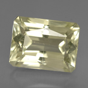 Spodumene Luz amarela Natural 7.32ct, Corte Esmeralda, VS