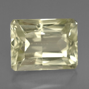 Spodumene Luz amarela Natural 7.32ct, Corte Esmeralda, VS