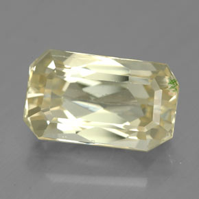 Espodumênio amarelo natural 6,78ct, corte esmeralda, SI