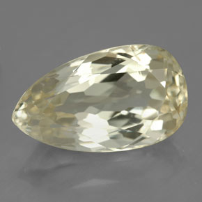 Espodumênio amarelo natural 11,46ct, formato de pêra, SI