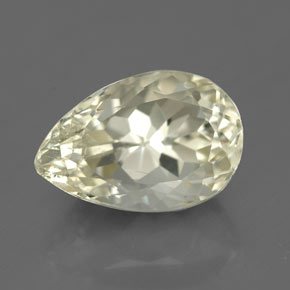 Spodumene Amarelo Natural 5.02ct, Formato de pêra, SI