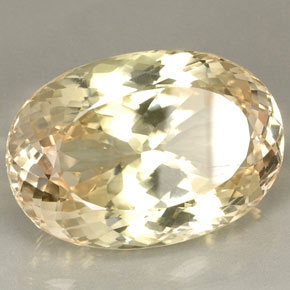 Spodumene Champanhe rosa claro Natural 81.35ct, Corte Oval, VS